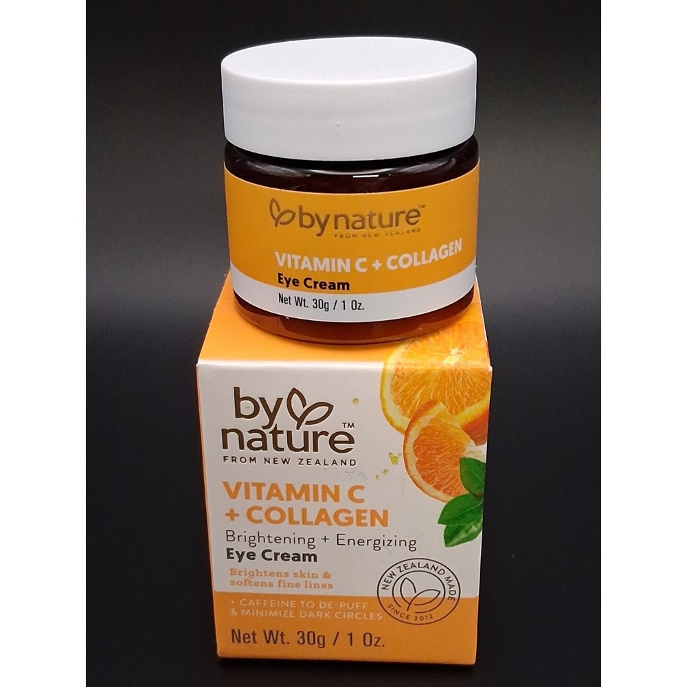 Vitamin C & Collagen | Brightening & Energizing Eye Cream By by Nature 1 oz